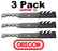 3 Pack Oregon 96-323 Mower Blade Gator G3 Gravely 046998 08779200