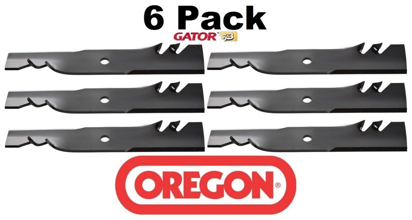 6 Pack Oregon 96-324 Mower Blade Gator G3 Fits Encore 423014 423173 423210