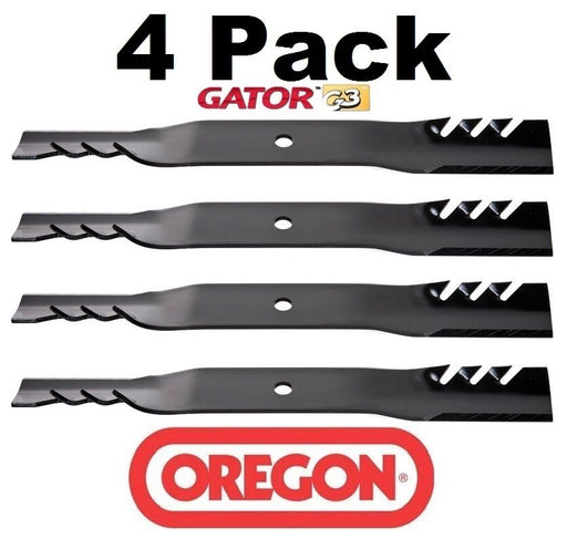 4 Pack Oregon 96-340 Gator Blade for John Deere M139802 M127129