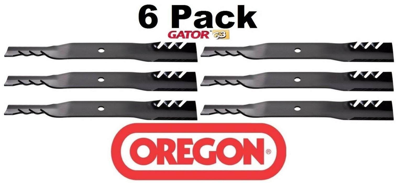 6 Pack Oregon 96-340 Gator Mulch Blade Fits John Deere M139802 M127129 M145969