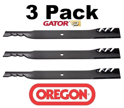 3 Pack Oregon 96-341 Gator Mulcher Mower Blade for Scag 48112 48113 481709 72"