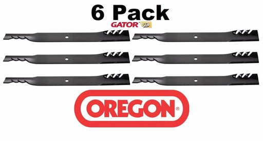 6 Pack Oregon 96-341 Gator Mulcher Mower Blade for Scag 48112 48112 481709 72"