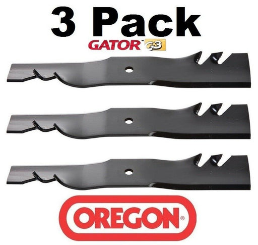 3 Pack Oregon 96-343 Mower Blade Gator G3 fits Country Clipper H2013