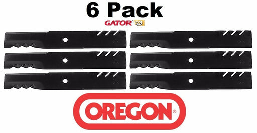 6 Pack Oregon 96-344 Gator Mulcher Blade for Lesco 50125 50140 36" 52"