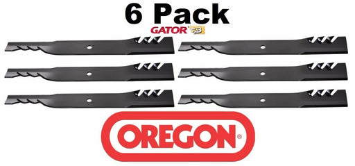 6 Pack Oregon 96-347 Gator Mulcher Blade for Kees 101733 61"