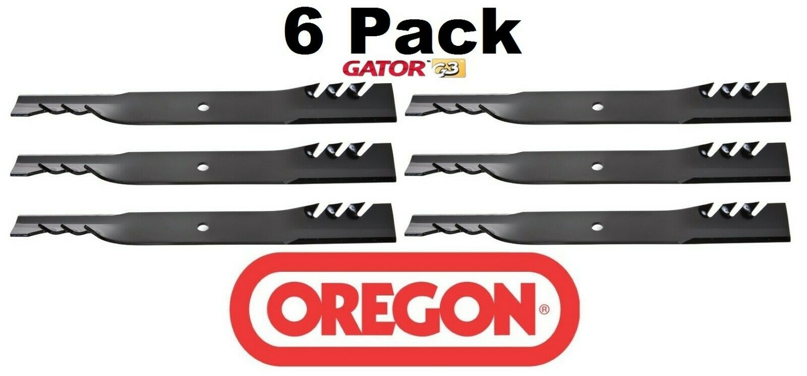 6 Pack Oregon 96-347 Mower Blade Gator G3 Fits Great Dane D18036 GDU10232