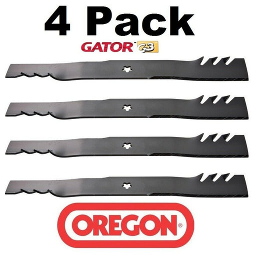 4 Pack Oregon 96-370 Mower Blade Gator G3 Fits Dixon 532405380