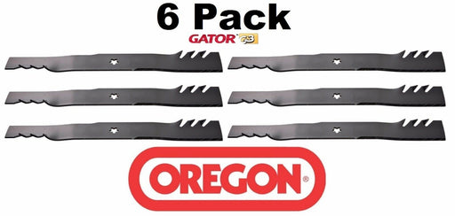 6 Pack Oregon 96-370 Gator Blade for Husqvarna 405380 532405380 777405380 46"