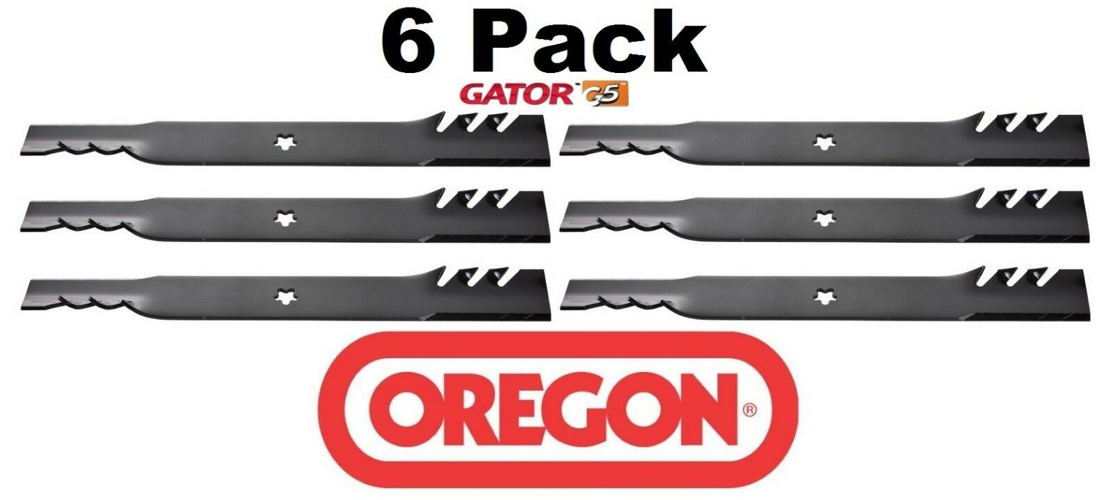 6 Pack Oregon 96-900 Mower Blade Gator G3 Fits Dixon 539118038 539119852