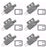 6 PK Switch For BobCat 38382 Bunton PL4518 Ferris 21451 MTD 925-3167 7015707YP