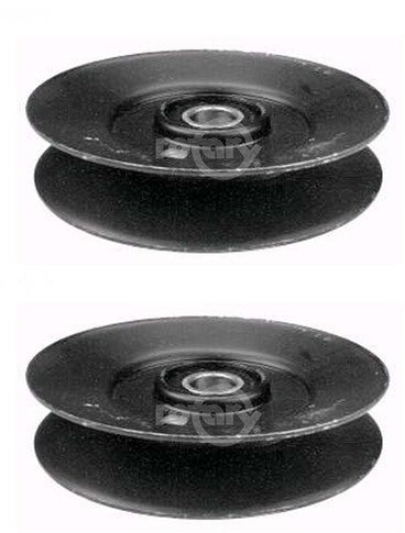 2 PK Deep V-Idler Pulley Fits Exmark 1-603805 603805 Toro 99-4638