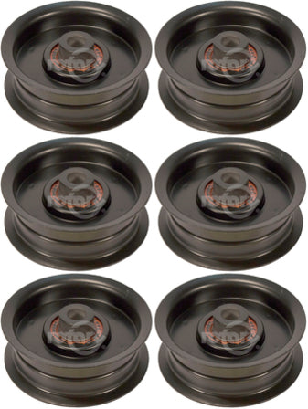 6 PK Idler Pulley 3/8" x 3-1/8" Fits Exmark 1-633167 633167 Lazer Z