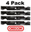 4 Pack Oregon 98-094 Mower Blade Fits Cub Cadet 742-04154 742-04154A