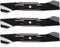 3 Pack Oregon 98-095 Mower Blade 22"