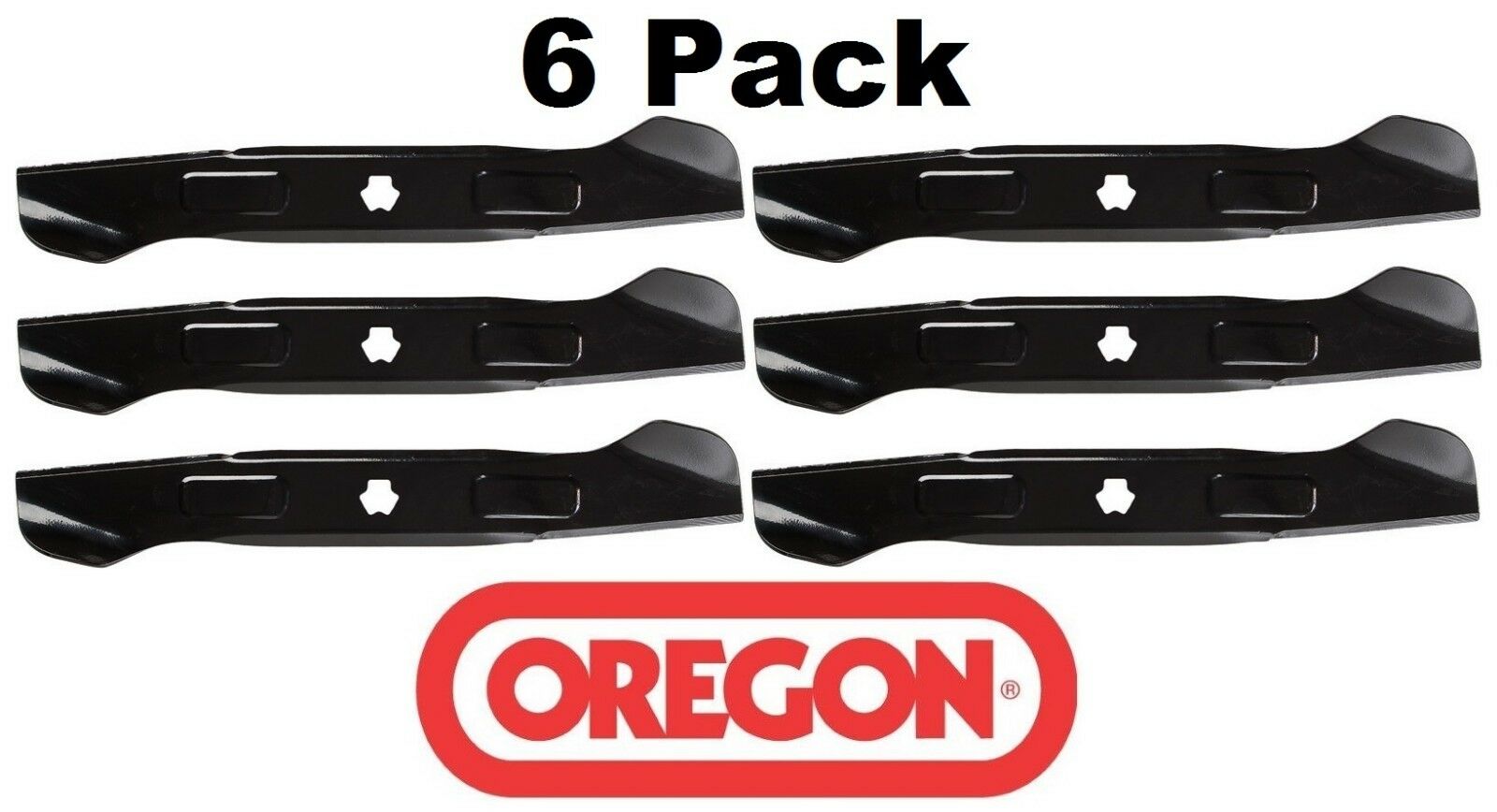 6 Pack Oregon 98-096 Mower Blade Fits Craftsman 942-04244A 942-04290