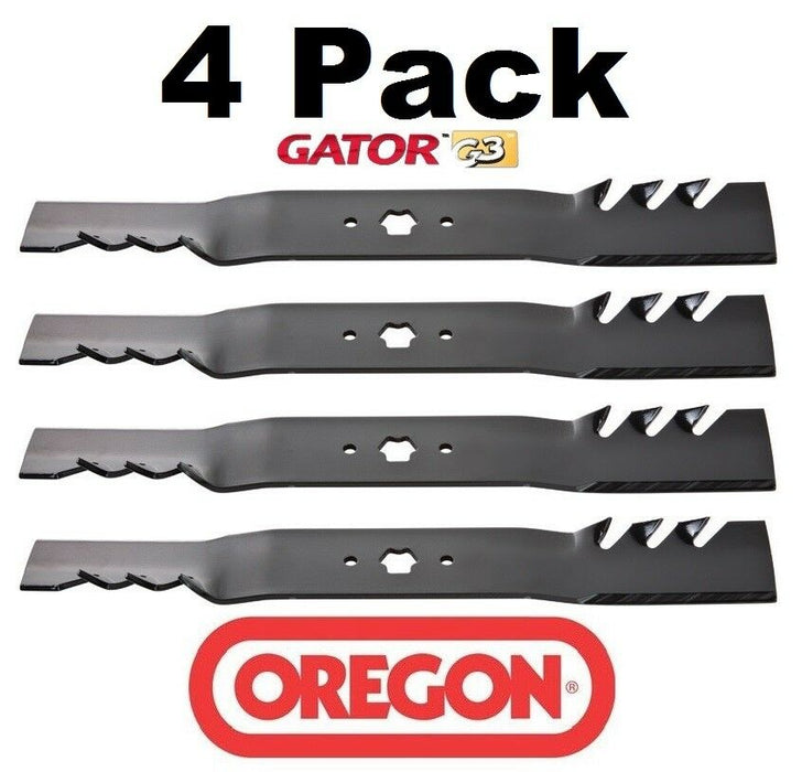 4 Pack Oregon 98-628 Mower Blade Gator G3 Fits Bolens 742-0654 942-0654