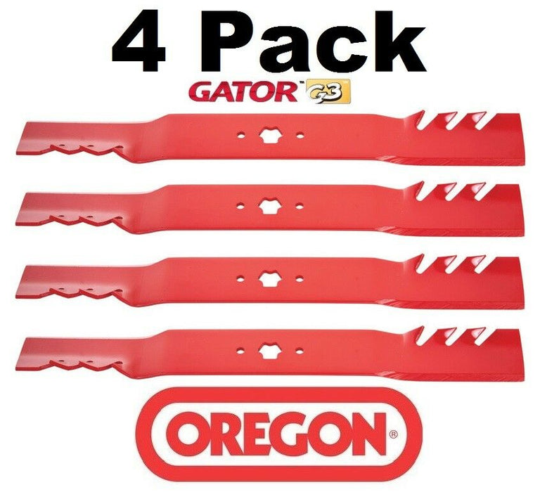 4 Pack Oregon 98-629 Mower Blade Gator G3 Fits Craftsman 942-04312