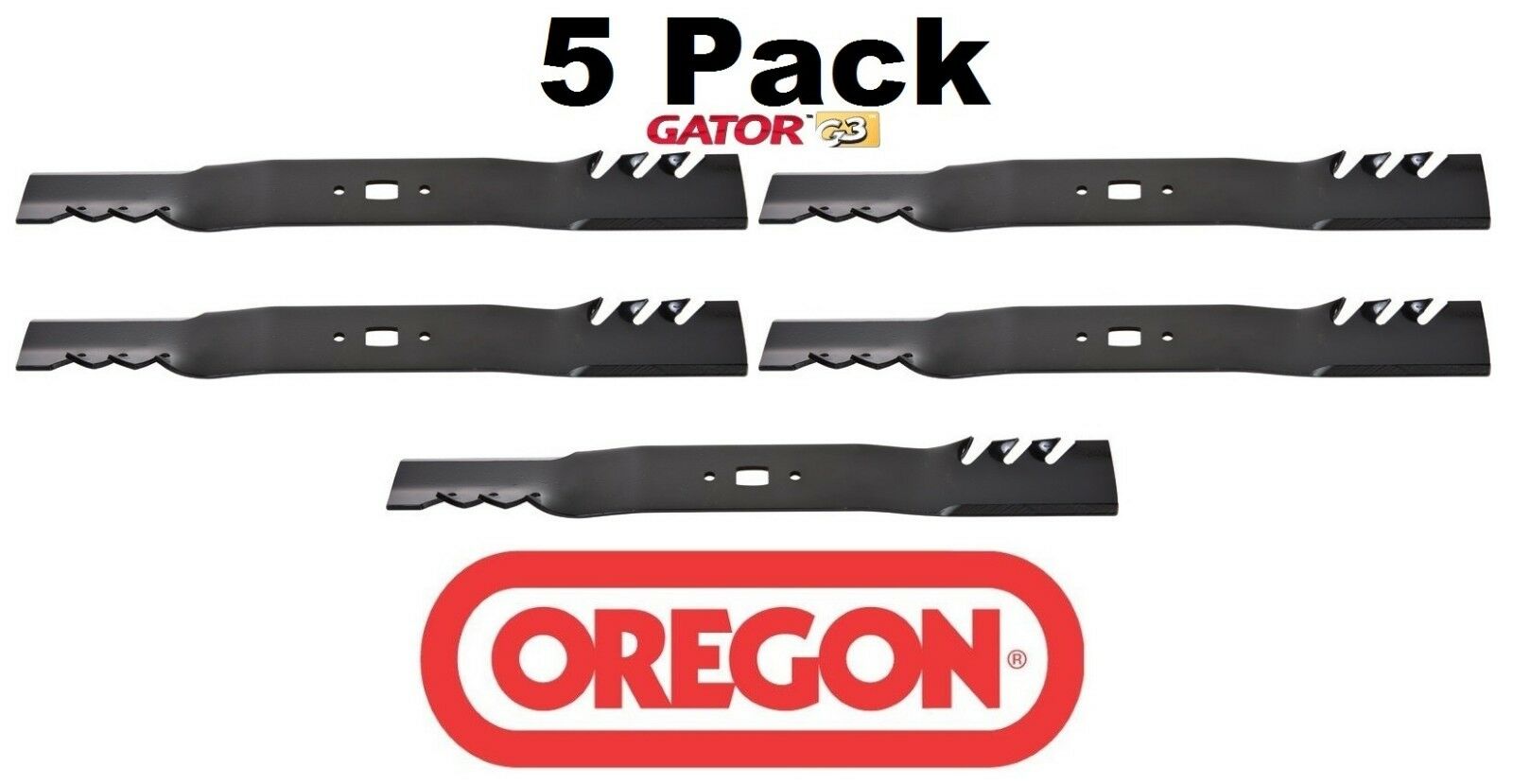 5 Pack Oregon 98-631  Mower Blade Gator G3 Fits Bolens 742-0741 942-0741