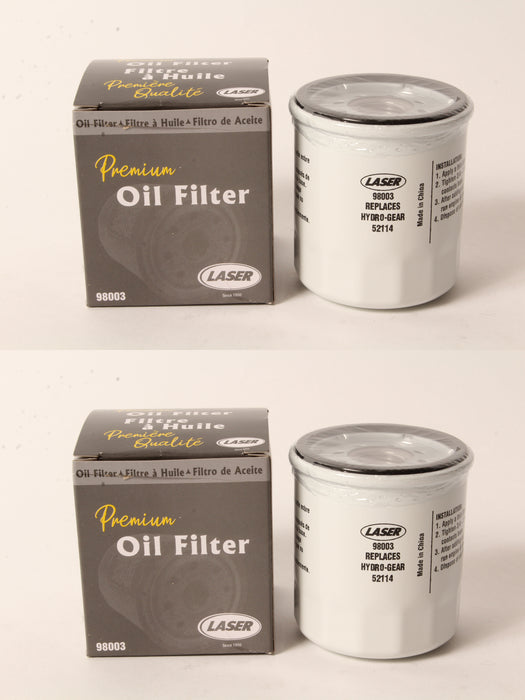 2 Pack Transmission Oil Filter Fits Hydro Gear 52114 Exmark Toro 109-3321 Scag