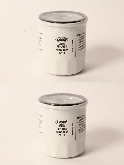 2 Pack Transmission Oil Filter Fits Hydro Gear 52114 Exmark Toro 109-3321 Scag