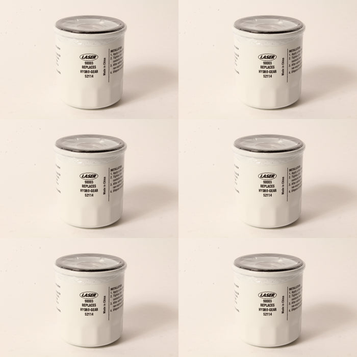 6 Pack Transmission Oil Filter Fits Hydro Gear 52114 Exmark Toro 109-3321 Scag