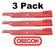 3 Pack Oregon 99-127 Blade Fits AYP 106041X 121705X