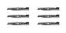 6 Pack Blades Fits AYP Roper Sears 173920 180054 532180054