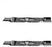 2PK Mulcher Blades 21-15/32" X 11/16" Fits John Deere M139802 Windsor 50-4435