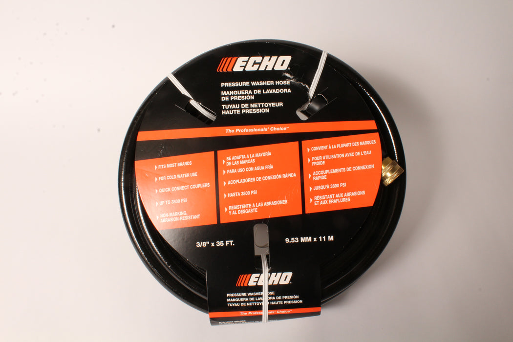 Echo 99944100700 35' Pressure Washer Hose 3800 Max PSI Non-Marking Kink-Free OEM