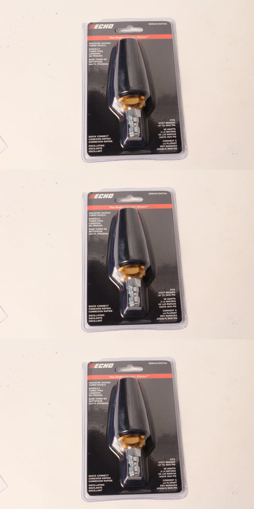 3 PK Genuine Echo 99944100704 Pressure Washer Turbo Nozzle PW3100 PW3200 PW3600