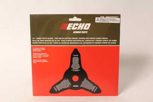 Genuine Echo 99944200047 10" 20mm 3 Cutter Metal Grass & Weed Blade SRM SS OEM