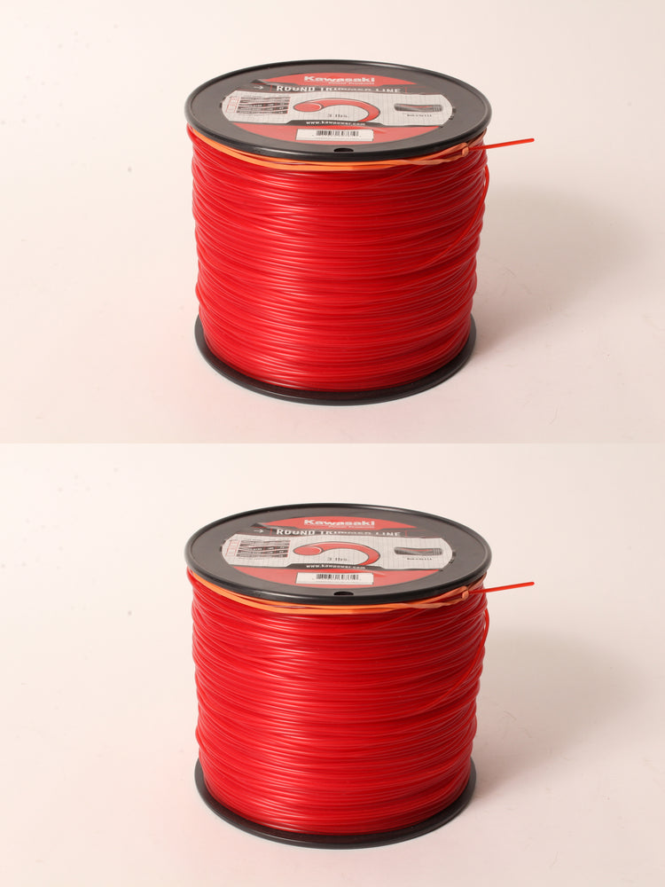 2 PK Genuine Kawasaki 99969-6099 3LB .080" Spool Round Trimmer Line OEM