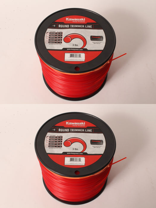 2 PK Genuine Kawasaki 99969-6099 3LB .080" Spool Round Trimmer Line OEM