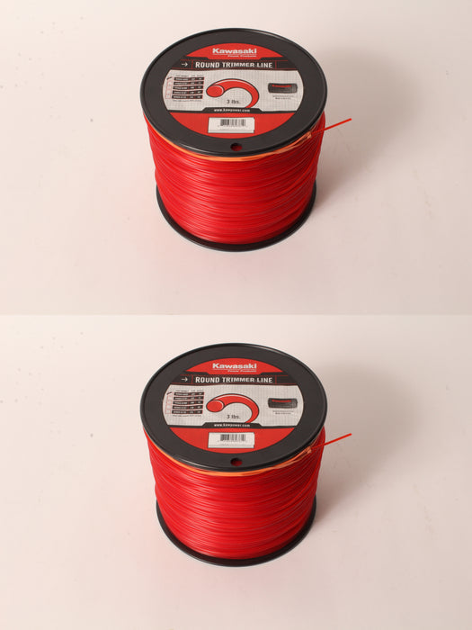 2 PK Genuine Kawasaki 99969-6099 3LB .080" Spool Round Trimmer Line OEM