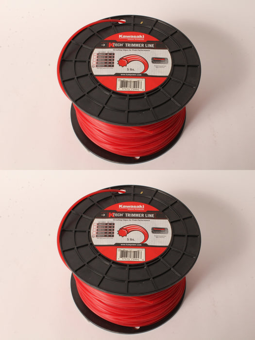 2 PK Genuine Kawasaki 99969-6127 5LB .155" K-Tech Cutting Edge Trimmer Line
