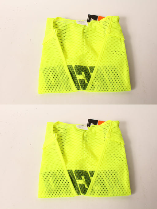 2 PK Genuine Echo 99988801400 High Visibility Safety Vest Large Neon Yellow