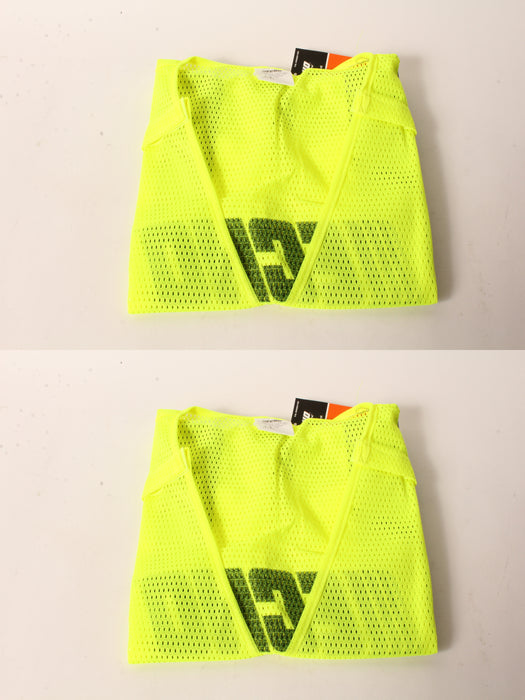 2 PK Genuine Echo 99988801400 High Visibility Safety Vest Large Neon Yellow