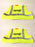 2 PK Genuine Echo 99988801401 High Visibility Safety Vest X-Large Neon Yellow XL