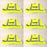 6 PK Genuine Echo 99988801401 High Visibility Safety Vest X-Large Neon Yellow XL