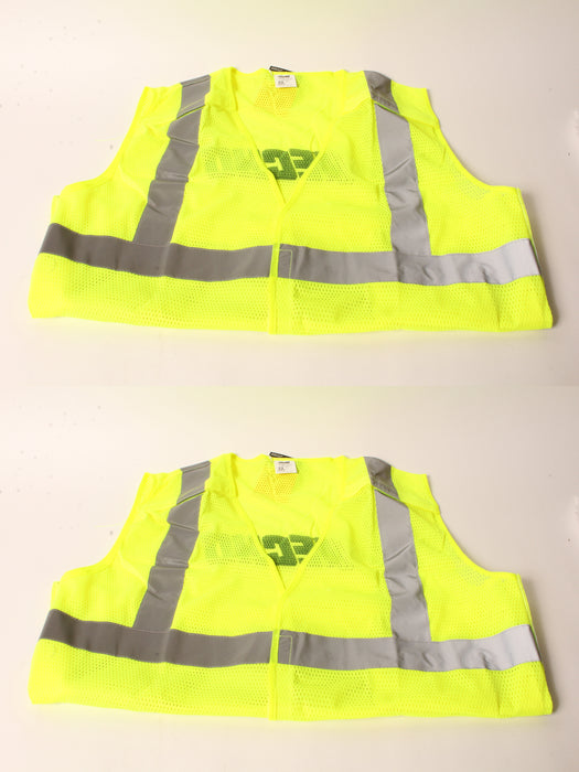 2 PK Echo 99988801402 High Visibility Safety Vest XX-Large Neon Yellow XXL