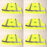 6 PK Echo 99988801402 High Visibility Safety Vest XX-Large Neon Yellow XXL