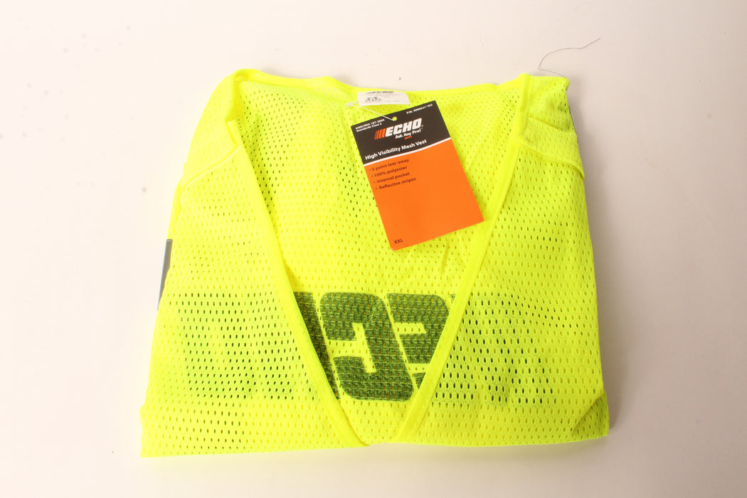 Genuine Echo 99988801402 High Visibility Safety Vest XX-Large Neon Yellow XXL