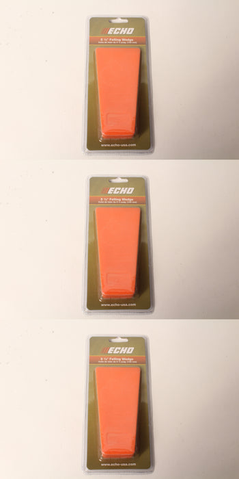 3 PK Genuine Echo 99988801806 5-1/2" Smooth Orange Tree Felling Bucking Wedge