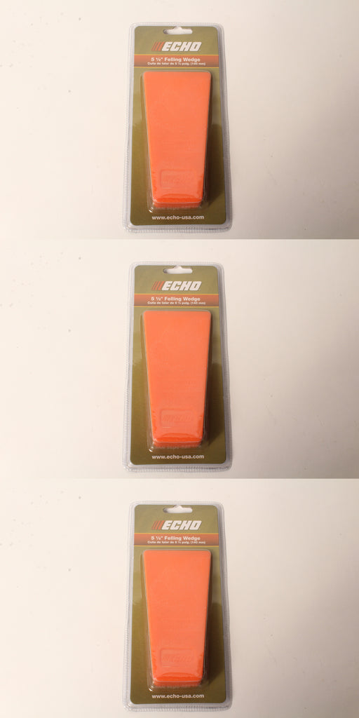 3 PK Genuine Echo 99988801806 5-1/2" Smooth Orange Tree Felling Bucking Wedge