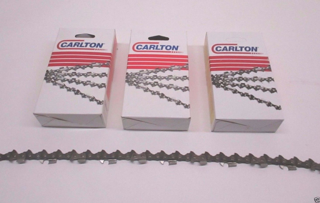 3 Pack Genuine Carlton Full Height Chisel 20" 3/8" .050 72 DL Saw Chain A1LM