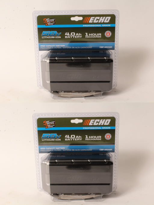 2 PK Genuine Echo CBP-58V4AH 58V 4 Ah Lithium Ion Battery with Fuel Gauge