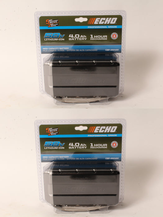 2 PK Genuine Echo CBP-58V4AH 58V 4 Ah Lithium Ion Battery with Fuel Gauge