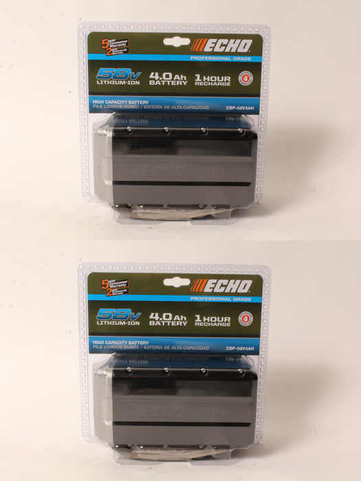 2 PK Genuine Echo CBP-58V4AH 58V 4 Ah Lithium Ion Battery with Fuel Gauge