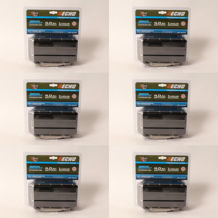 6 PK Genuine Echo CBP-58V4AH 58V 4 Ah Lithium Ion Battery with Fuel Gauge