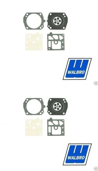 2 Pack Genuine Walbro D22-HDA Carburetor Gasket & Diaphragm Kit OEM